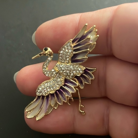 Macy's Jewelry - Macys  crane bird 🐦 pin